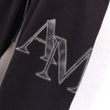Amiri Pants Sticker Logo Loose Casual Zip Pocket Pants
