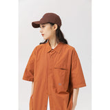 Unisex Shirt Vintage Coat Loose