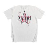 Amiri T Shirt Five-Pointed Star Printed Casual Short-Sleeved T-shirt for Men