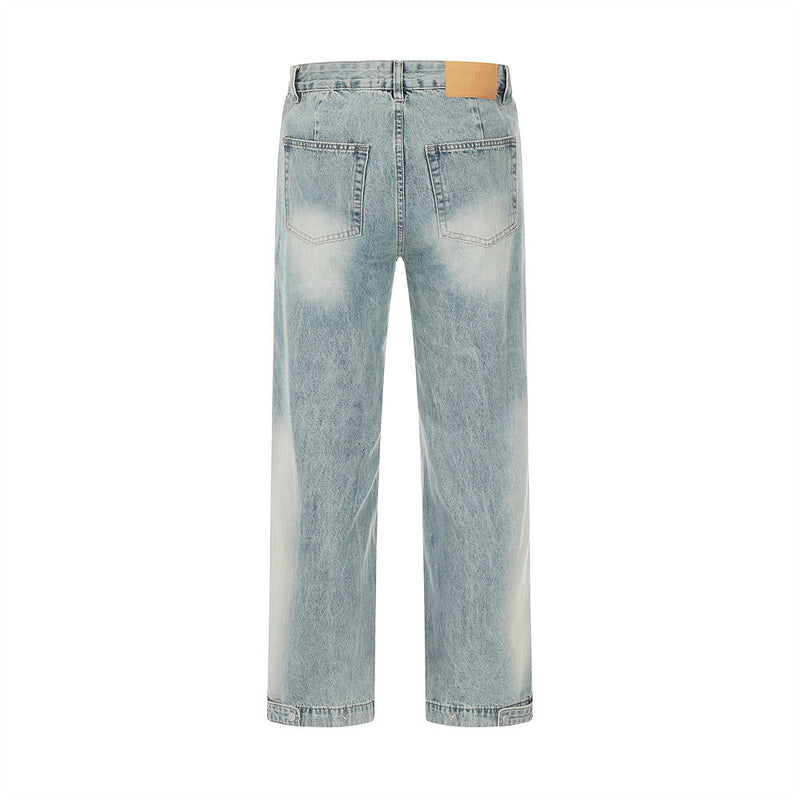 Men Jeans White Loose Casual
