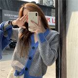 Women Knitted Cardigan Loose Casual Jacket
