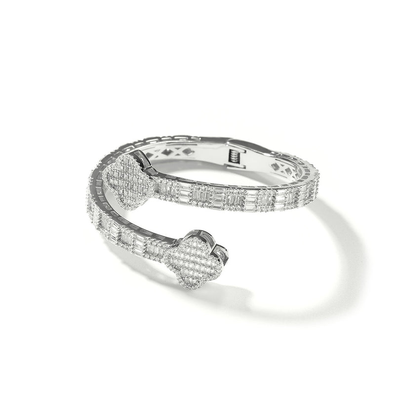 Bracelet Copper Zircon Clover Bracelet ins Spectrum St. Valentine's