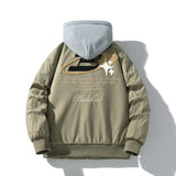 Men Vintage Jackets Baseball Jacket Flight Suit Towel Embroidered Jacket