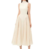 Bohemian Dress Elegant Dress Design Sense Pleated Slim