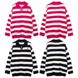 Women Sweater Striped All-Matching Couple