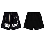 HS Shorts Distressed Casual Short Sleeve