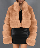 Women Fur Jacket Casual Fashion Short Coat