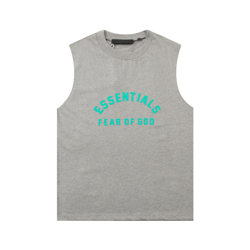Fog Essentials tank summer FOG letter crew neck vest