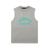 Fog Essentials tank summer FOG letter crew neck vest