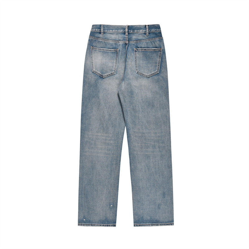 Men Jeans Ripped Versatile Trousers