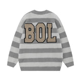 Women Sweater Vintage Jacquard Knitted Top