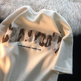 Men T Shirt Retro Loose All-Match