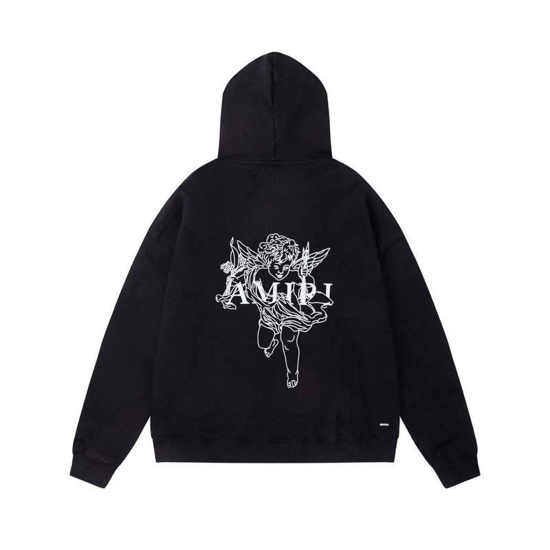 Amiri Hoodie AMIRI Cupid print hooded sweater for men and women
