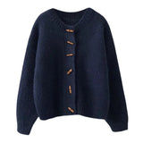 Women Knitted Cardigan Loose Slimming Elegant Knitwear