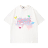 Men T-Shirt Sweet Cool Graffiti Couple Idle Style