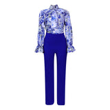 Women Jumpsuit Autumn and Winter Loose plus Size Casual Printing