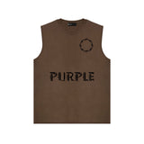 Purple Brand Tank T Shirts Sleeveless T-shirt Vest