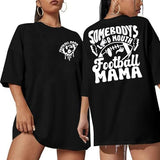 Oversized Football Mom Shirt : Women Funny Game Day Shirts