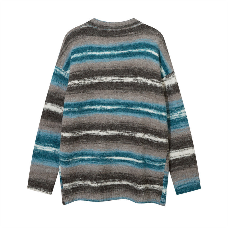 Men Sweater Velvet Padded Sweater Couple Fashion Loose Knitted Cardigan