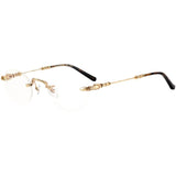 CHH Chrome Hearts Glasses Versatile Plated Vintage Round Glasses Frame Myopia Glasses Frame