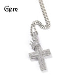 Jewelry Pendant Necklace Men's ZirconNecklaces Crosses Spectrum Necklaces Crosses