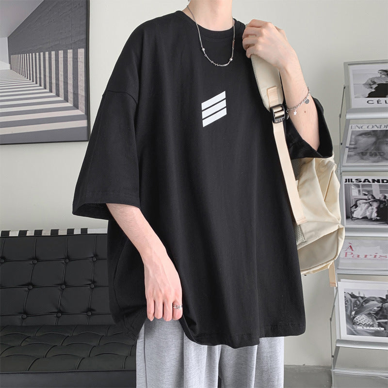 Men T Shirt Loose Fashion Versatile