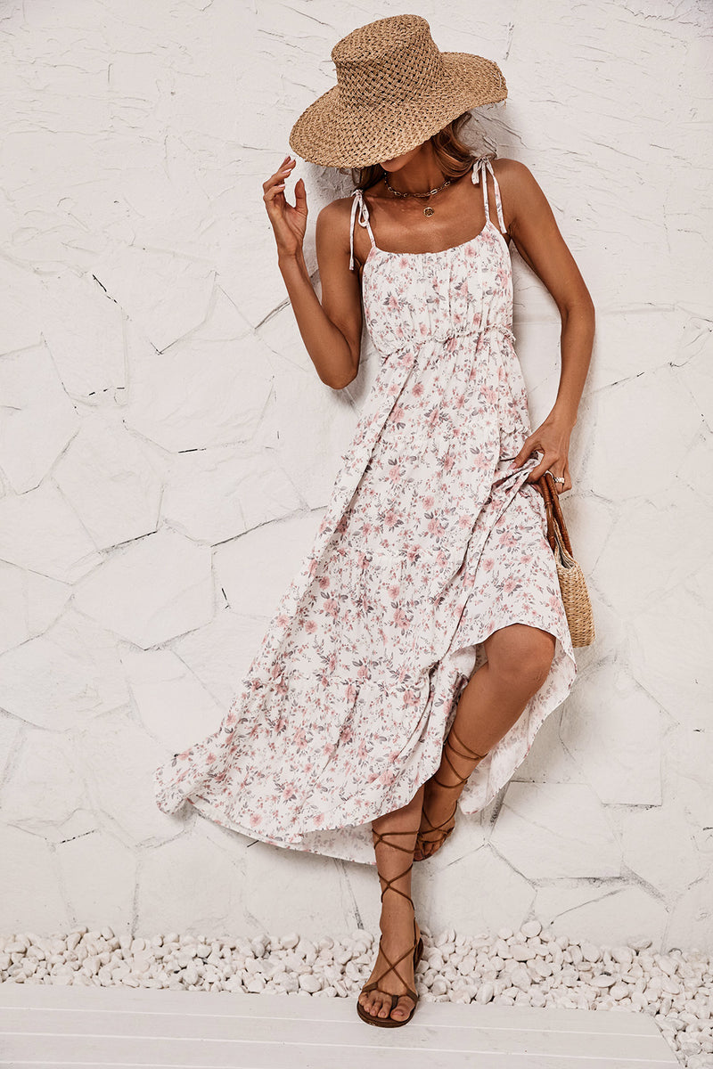 Women Dress Vacation Style Floral Dress