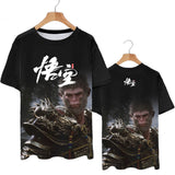 Hot Sale Role Playing Games Black Myth Wukong 3D Print T-Shirt
