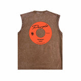 Purple Brand Distressed Tank T Shirts Distressed Sleeveless T-shirt Vest
