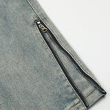 Men Jeans Zipper Decorations Loose