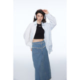 Unisex Shirt Retro Patchwork Plaid Loose