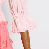 Bohemian Dress Vacation Style Splicing Stacked