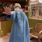 Men Shirts Workwear Denim Shirt Summer Coat
