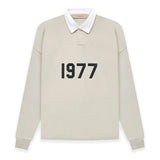Fear of God Essentials 1977 Knit Polo Long Sleeve Fog Sweater for Men and Women