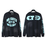 Hellstar long-sleeve T-shirt old washing water loose casual T-shirt