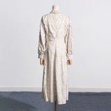 Bohemian Dress Retro Idyllic Style Floral Dress