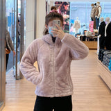 Women Hoodie Polar Fleece Thermal Cute