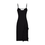 Women Dresses Sexy Slit Sling Dress