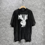 Amiri T Shirt Towel Embroidered Jacquard Casual round Neck Short Sleeve T-shirt