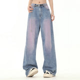 Men Jeans Inkjet Chain Accessories Loose