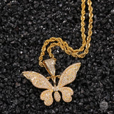 Jewelry Fashion Copper Zircon Full Diamond Pendant Hip Hop St. Valentine's Animal Spectrum