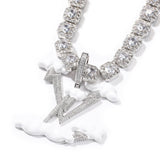 Jewelry Light Luxury English Alphabet Pendant Premium Sense Diamond Lightning Word Up St. Valentine's