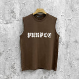 Purple Brand Tank T Shirts Sleeveless T-shirt Vest