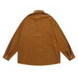 Men Long Sleeve T Shirt Spring and Autumn Leisure Long Sleeve Shirt Simple, Loose and Versatile Lapel Shirt