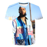 Nipsey Hussle T Shirts 3D Digital Printing Words