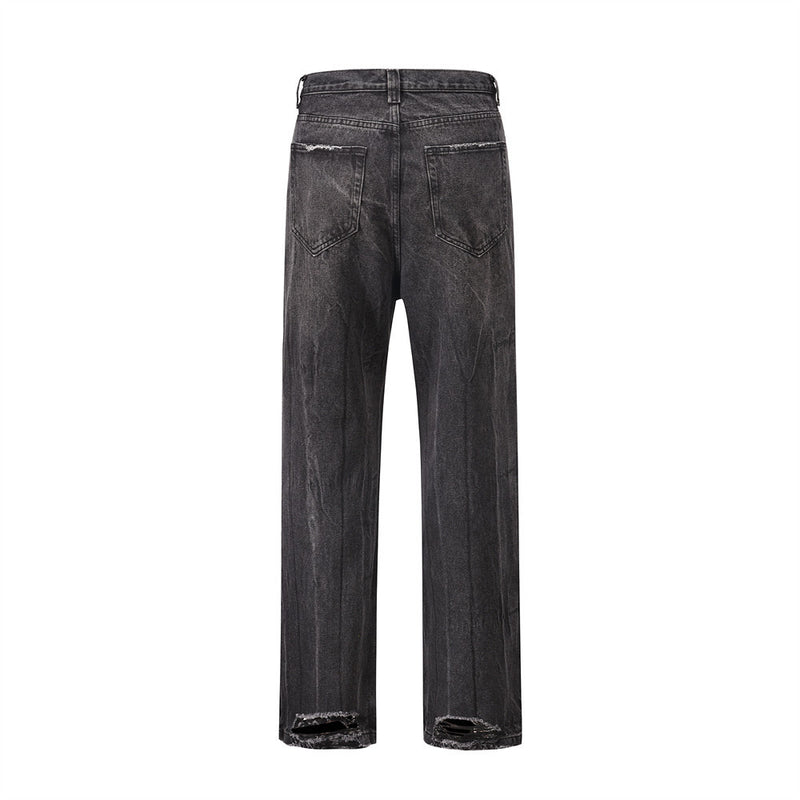 Men Jeans Worn Loose Casual