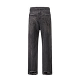 Men Jeans Worn Loose Casual