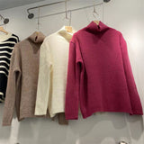 Women Pullover Sweater Loose All-Matching Knitted Sweater