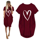 Valentine's Day Dress Summer Short Sleeve Dress