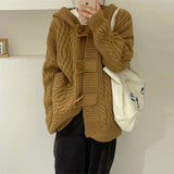 Women Knitted Cardigan plus Size Thick Loose Sweater